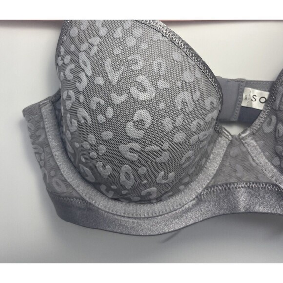 Women’s Soma Bra Castle Gray Lightest Lift Animal Print NWT 32C - Picture 7 of 7